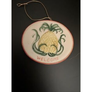 Linda B. Baxter Pineapple Design Welcome Christmas Ornament Japan‎